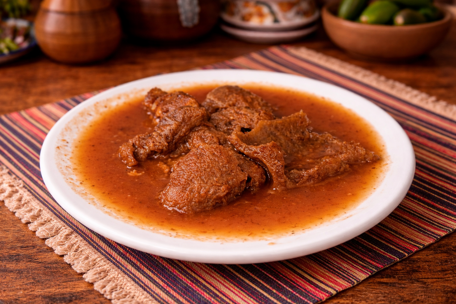 CHICHARRON EN SALSA ROJA