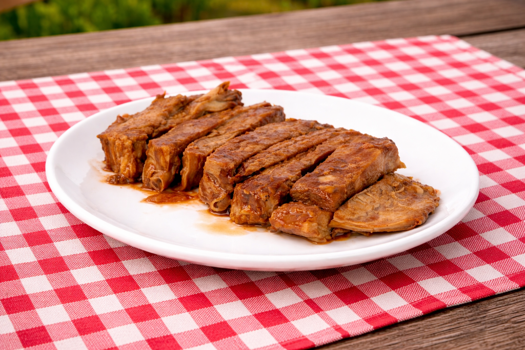 COSTILLAS DE CERDO EN SALSA BBQ