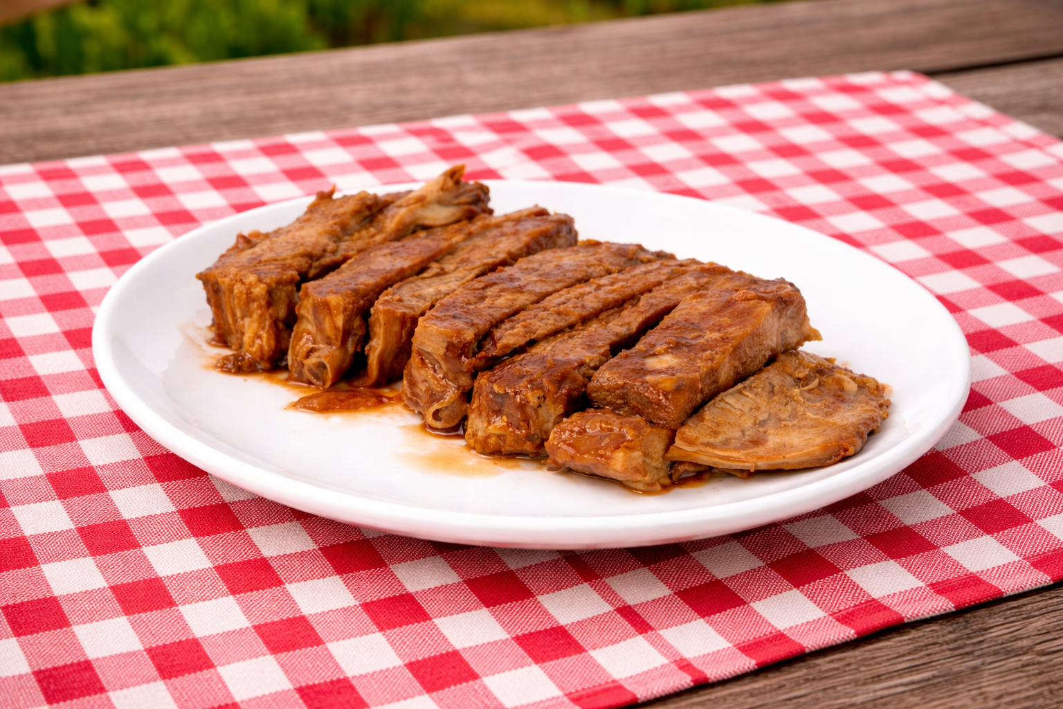 COSTILLAS DE CERDO EN SALSA BBQ