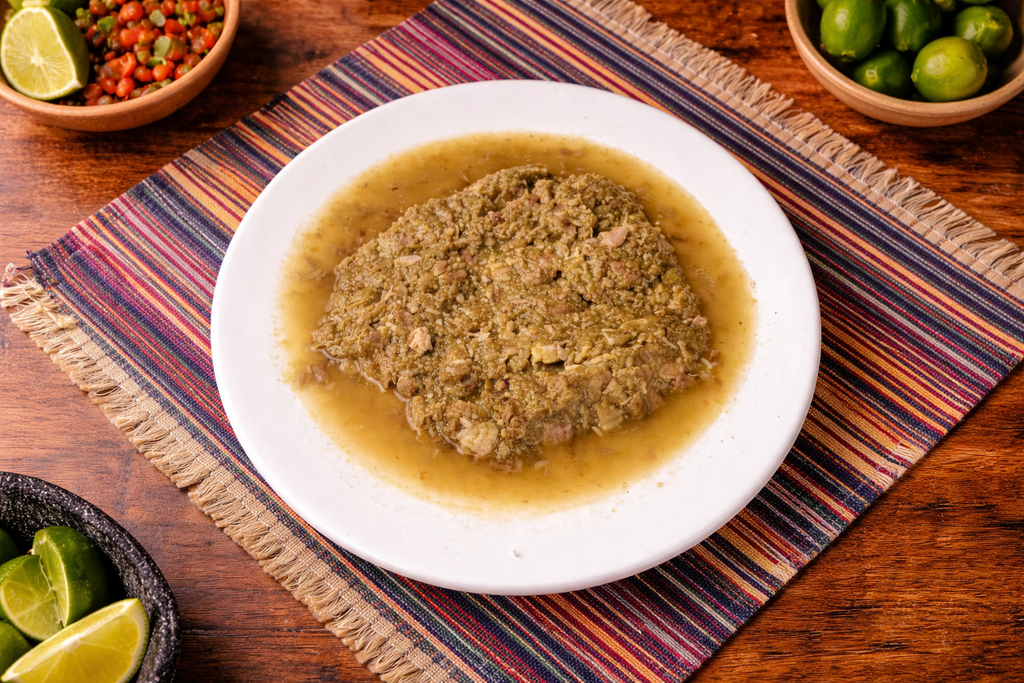 CARNE DE CERDO EN MOLE VERDE