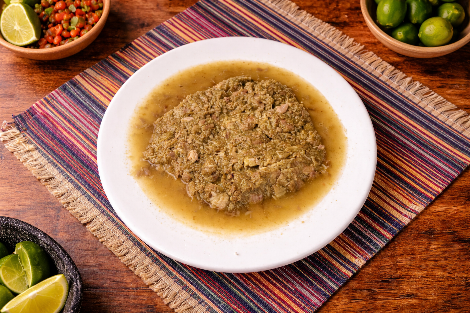 CARNE DE CERDO EN MOLE VERDE