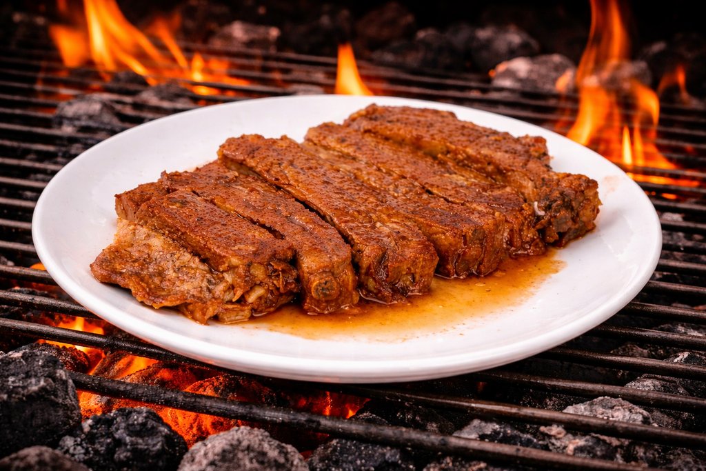 COSTILLAS DE CERDO EN SALSA BBQ