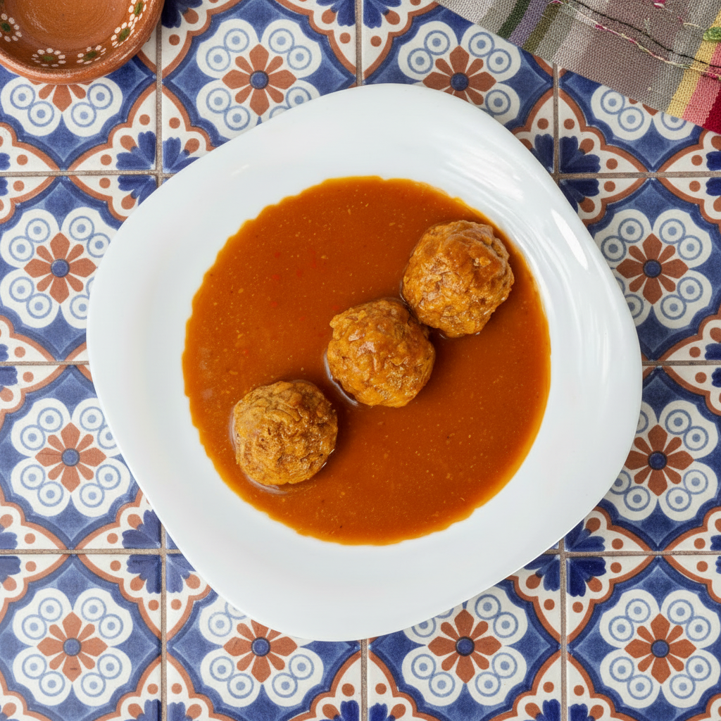 ALBONDIGAS EN JITOMATE CON CHIPOTLE