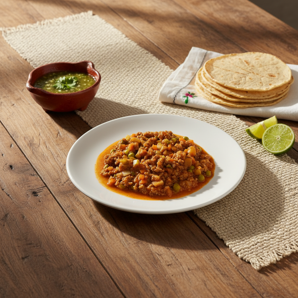 PICADILLO DE CERDO Y DE RES